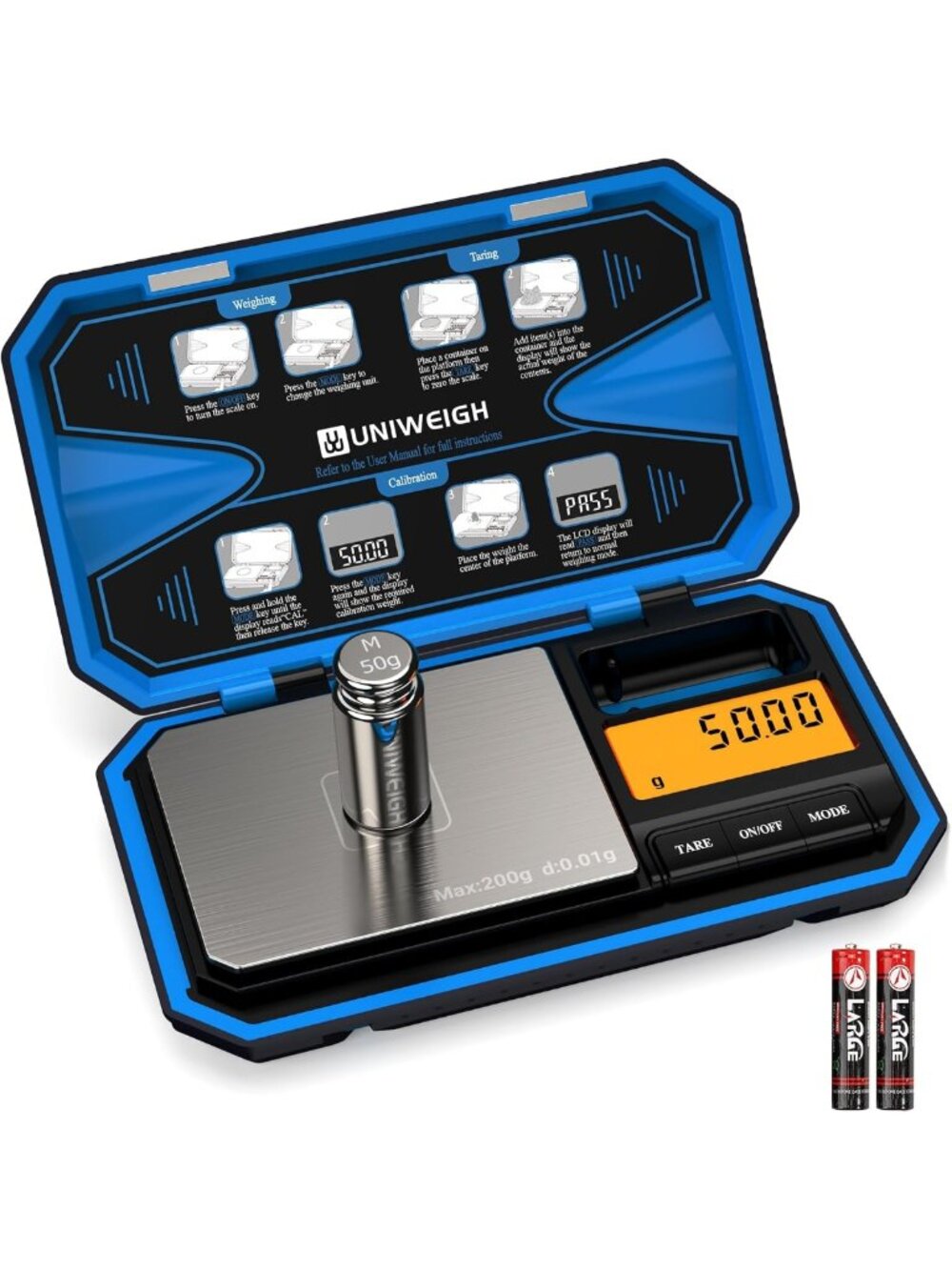 Precision Digital Pocket Scale 200g/0.01g - Mini Jewelry & Food Weight Scale